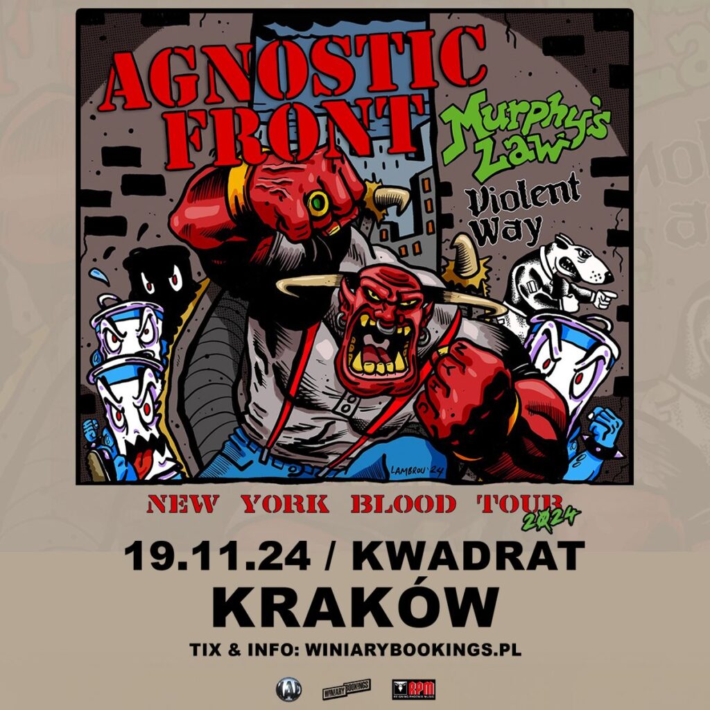 Agnostic Front z nowojorską krwią w Krakowie!