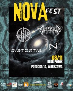 Nova Fest to wydarzenie poświęcone zespołom zakorzenionym w szeroko pojętym metalu, które wyróżniają się nietuzinkowymi brzmieniami - wychodząc na powierzchnię i prezentując swoją twórczość, zabierają odbiorcę do innego wymiaru i wnoszą szereg nowych odcieni na polską scenę muzyczną.