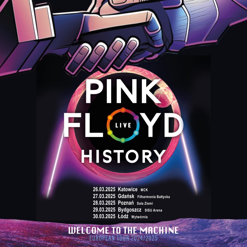 Włoski zespół Pink Floyd History zaprasza na 5 koncertów w Polsce w ramach europejskiej trasy koncertowej celebrującej 60. rocznicę powstania Pink Floyd oraz 50. rocznicę wydania albumu „Wish You Were Here”.